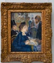 In the cafe painting with frame by Pierre-Auguste Renoir